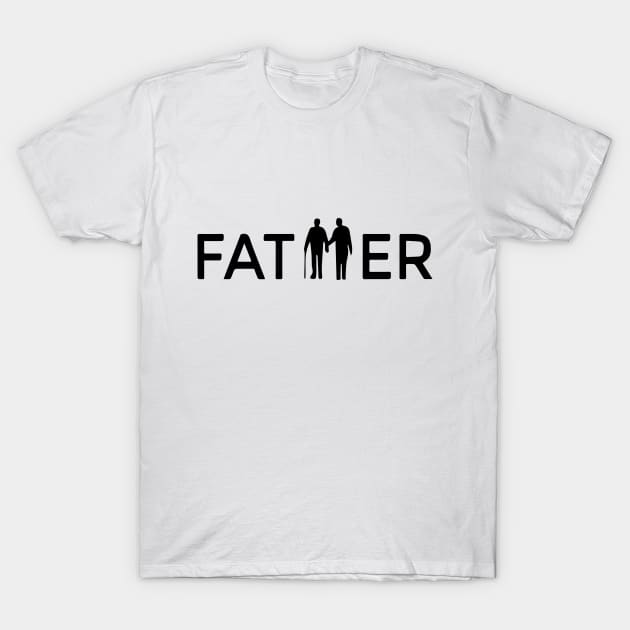 Design template on the theme of family love, father and son T-Shirt by NTR_STUDIO